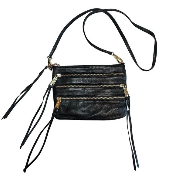 Rebecca Minkoff Whimsigoth Black Genuine Leather Crossbody Bag Purse - Picture 3 of 16